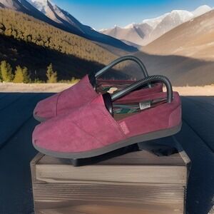 Women's Skechers Bobs Toms shoes Size 9 Casual Slip On Skx Pillow‎ Arch Leather